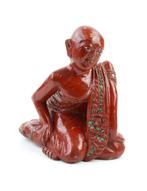 houten beeld van een zittende Birmaanse monnik, Enlèvement ou Envoi