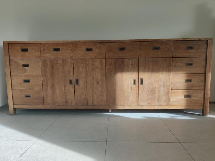 Dressoir, Huis en Inrichting, Kasten | Dressoirs, Zo goed als nieuw, 200 cm of meer, 25 tot 50 cm, Met lade(s), Met deur(en), Met plank(en)