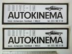 Oude sticker Drive-in Autokinema Halle-Zoersel, Ophalen of Verzenden
