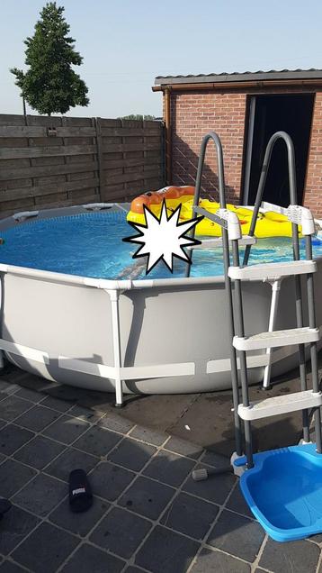 Intex zwembad met zandfilter, Ophalen, Gebruikt