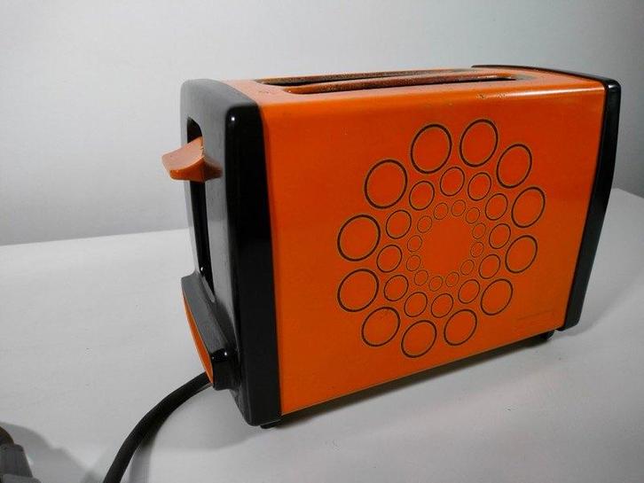 ((`*•.. Vintage Retro Toaster Grille pain orange 60 ', Electroménager, Grille-pain, Enlèvement ou Envoi