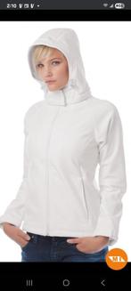 Veste neuve B&C houded softshell L, Enlèvement ou Envoi, B&C, Blanc, Taille 42/44 (L)