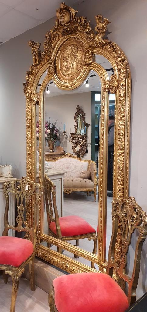 Prachtige Barok spiegel XXL, Maison & Meubles, Accessoires pour la Maison | Miroirs, Enlèvement ou Envoi