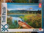 puzzel 1500st-Trefl-Kano, Canada, Nationaal park, Ophalen of Verzenden, Meer dan 1500 stukjes, Legpuzzel
