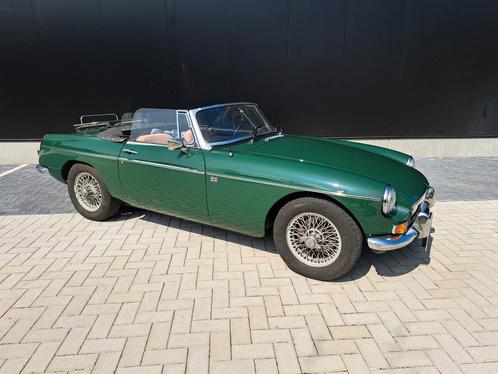 MGB ROADSTER 1965, Auto's, MG, Bedrijf, Te koop, B, Benzine, Handgeschakeld, Groen, Zwart, Leder, Ophalen