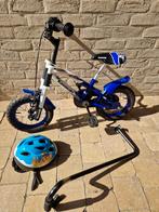 Kinderfiets met duwstang en fietshelm, Fietsen en Brommers, Ophalen, Gebruikt