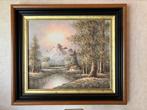 Groot berglandschap schilderij, Antiek en Kunst, Ophalen