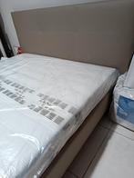 Sommier taupe de luxe 180/200 avec 2 matelas Geltex 90/200, Enlèvement ou Envoi