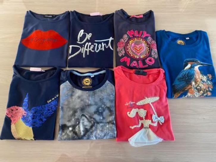 pakket longsleeves - maat 152 - 7 stuks, Kinderen en Baby's, Kinderkleding | Maat 152, Gebruikt, Meisje, Shirt of Longsleeve, Ophalen of Verzenden