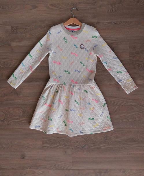 Crèmekleurige zachte jurk van Petit Bateau maat 9-10 jaar, Kinderen en Baby's, Kinderkleding | Maat 134, Zo goed als nieuw, Ophalen of Verzenden