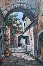 Cadre peinture au couteau en parfait état., Ophalen