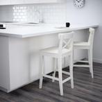Barstoelen, wit, 75 cm, Huis en Inrichting, Stoelen, Ophalen, Twee, Wit, Classique - passe partout