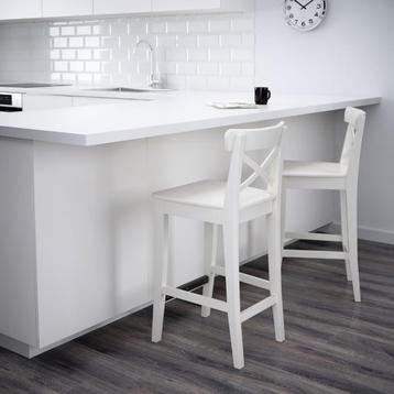 Barstoelen, wit, 75 cm beschikbaar voor biedingen