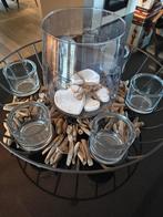 Decoratie kaarsenhouder en 2 schalen, Ophalen, Zo goed als nieuw