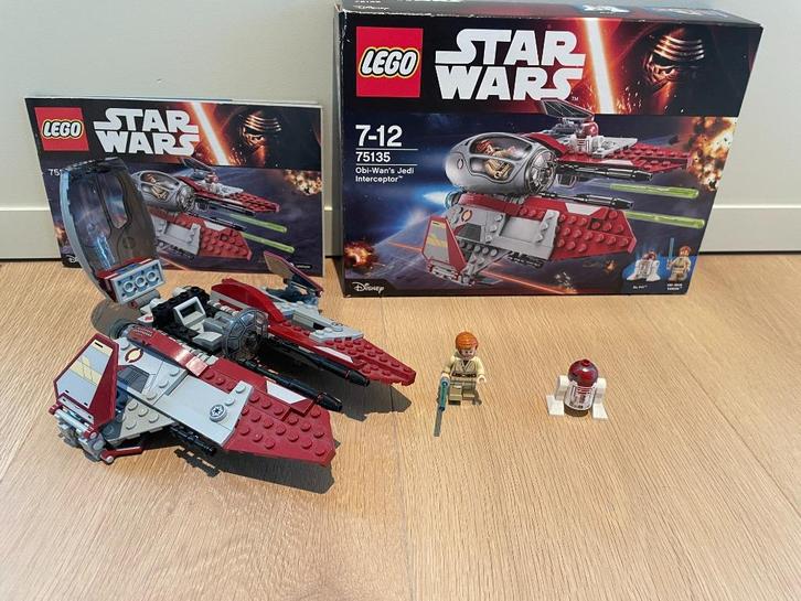 Lego Star Wars 75135 Obi-wan's Jedi Interceptor, Verzamelen, Star Wars, Zo goed als nieuw, Ophalen of Verzenden