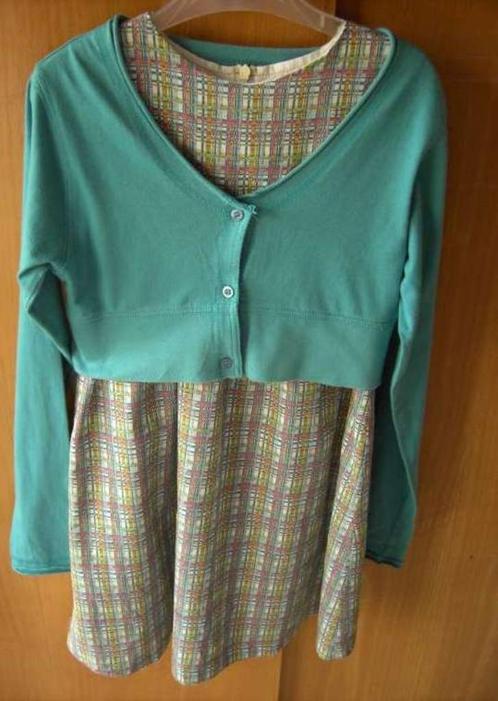Geruite zomerjurk + bijpassende gilet - Milla Star - m. 140, Kinderen en Baby's, Kinderkleding | Maat 140, Zo goed als nieuw, Meisje