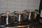 marmites, Enlèvement, Utilisé, Inox, Ensemble de casseroles
