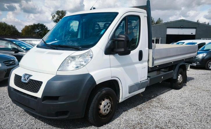 🆕PEUGEOT BOXER_2.2 HDI(130CH)_07/2012💢EUR.5_3 PL_BENNE💢, Auto's, Bestelwagens en Lichte vracht, Bedrijf, Te koop, ABS, Airbags