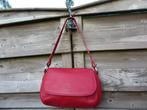 Mooie handtas in warmrood kwaliteitsleder Crinkles, Handtassen en Accessoires, Verzenden, Rood, Handtas