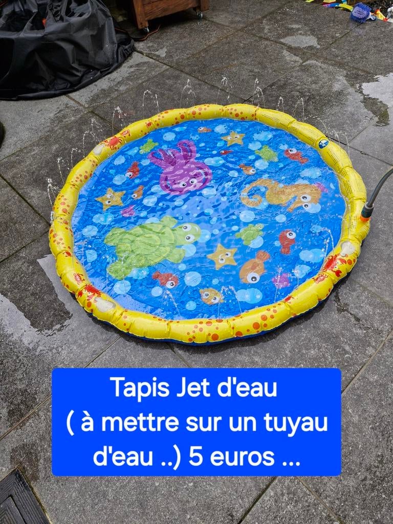 Tapis jet d'eau a mettre sur tuyau arrosage, Enlèvement, Utilisé
