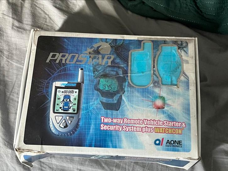 Auto Alarm Afstandstart&Horloge ZEER UNIEK NERGENS TE KOOP, Auto-onderdelen, Accu's en Toebehoren, Alfa Romeo, Amerikaanse onderdelen