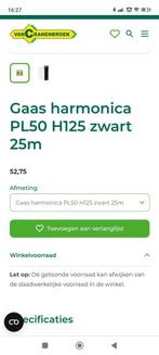 Overschot zwarte harmonicadraad 1,25 hoog lengte 18 meter, Ophalen