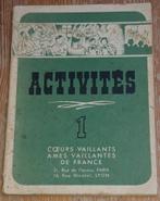 Tintin Activités 1 Ed Rivoire 1945 Coeurs Vaillants Kuifje, Boek of Spel, Gebruikt, Ophalen of Verzenden, Kuifje