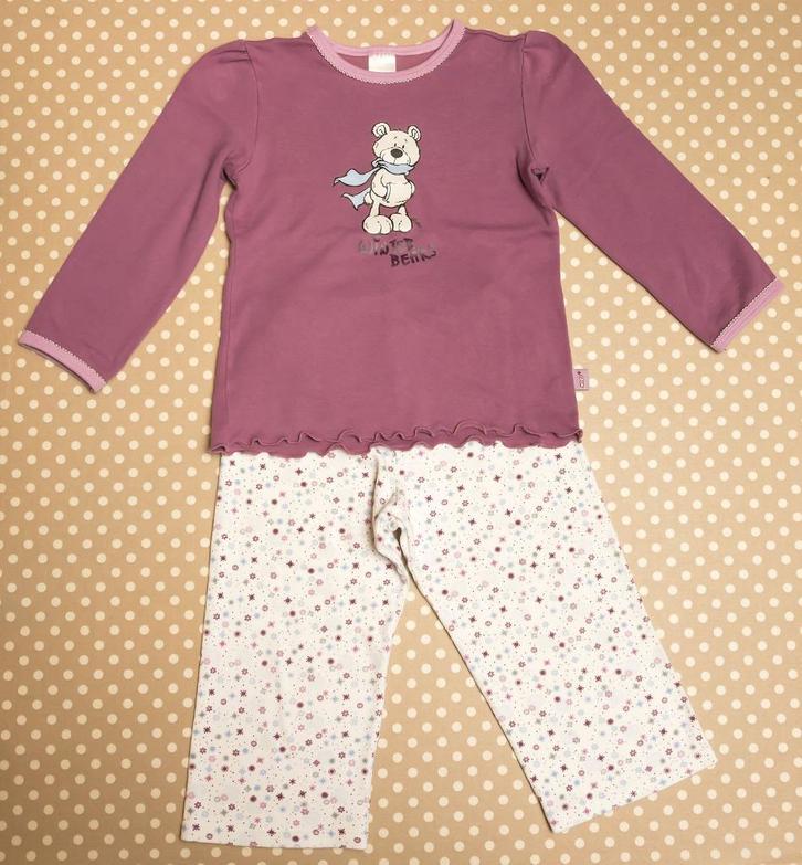 Winterpyjama Schiesser, maat 1 1/2 - 2 jaar, Kinderen en Baby's, Babykleding | Maat 86, Gebruikt, Meisje, Nacht- of Onderkleding