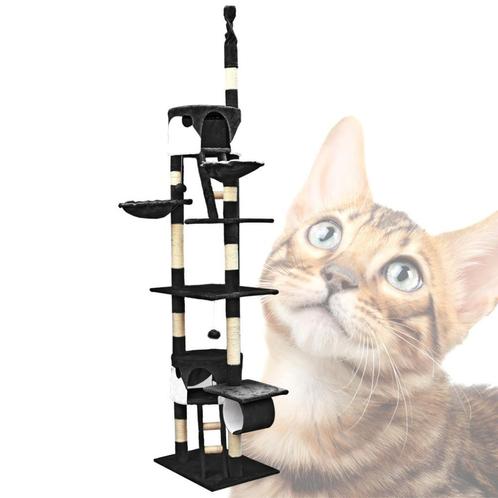 Kattenkrabpaal | 260 cm | Zwart/Wit, Animaux & Accessoires, Accessoires pour chats, Neuf, Envoi