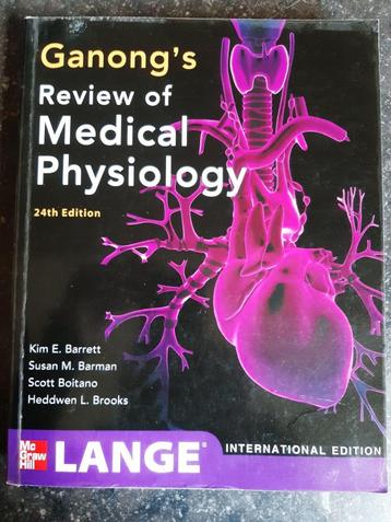 boek Ganong's Review of Medical Physiology-24th ed. beschikbaar voor biedingen
