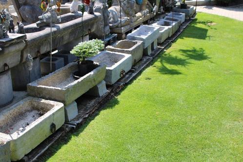 dienblad of trog in blauwe steen, plantenbak, zie foto's!!!!, Tuin en Terras, Bloembakken en Plantenbakken, Gebruikt, Steen, Binnen