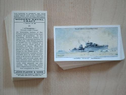 Modern Naval Craft complete set 50 chromos  marine 1939, Verzamelen, Militaria | Tweede Wereldoorlog, Marine, Overige typen, Ophalen of Verzenden