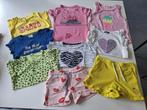 Set van 8 t-shirts/topjes en 2 shorts maat 104, Kinderen en Baby's, Kinderkleding | Maat 104, Ophalen, Gebruikt, Meisje