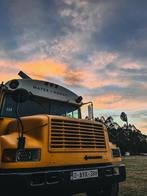 Oldtimer Camper - Amerikaanse Schoolbus, Auto's, Overige Auto's, 7000 kg, Wit, Diesel, Particulier