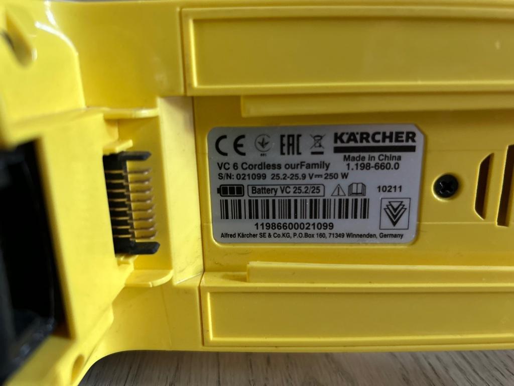 Karcher VC 6 Cordless Ourfamily - Aspirateur sans fil 25V