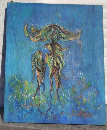 huile sur toile signe beschikbaar voor biedingen