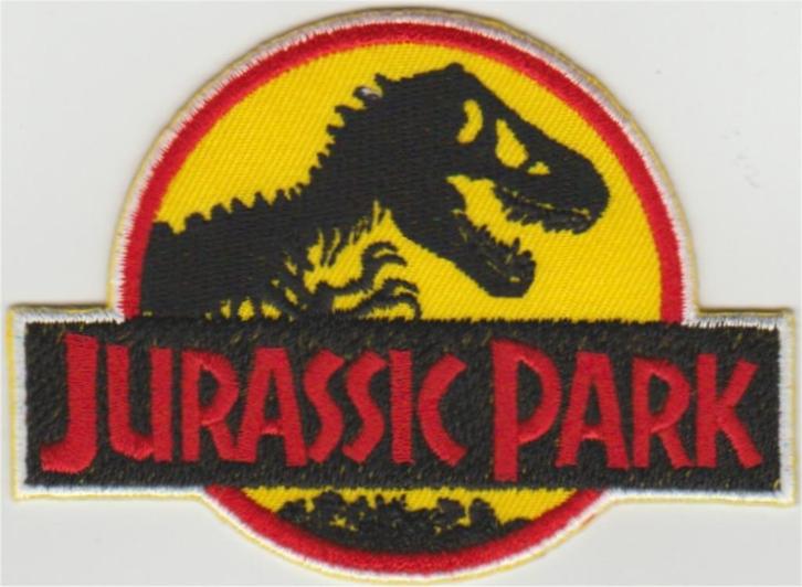 Jurassic Park stoffen opstrijk patch embleem #2, Verzamelen, Kleding en Patronen, Nieuw, Verzenden