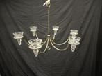 VERLAAGDE PRIJS: Kaarsen luster met 2 sets glazen houders, Comme neuf, Noir, 25 à 50 cm, Chandelier