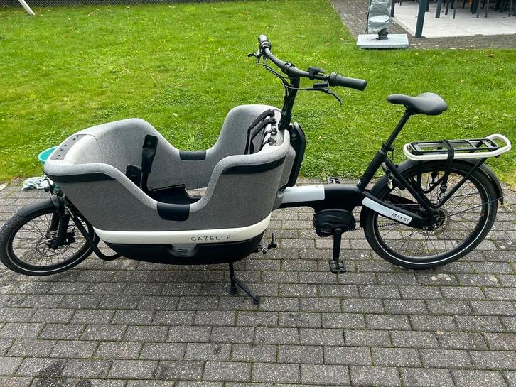 Gazelle bakfiets makki te koop, Fietsen en Brommers, Fietsen | Bakfietsen, Zo goed als nieuw, Gazelle, 3 kinderen, Elektrisch