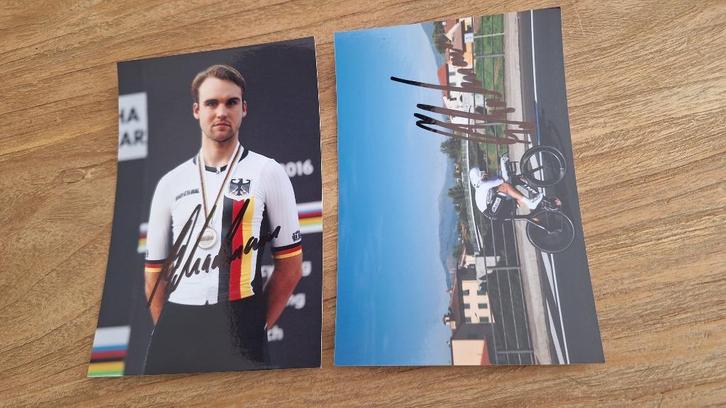 Foto 10x15 met handtekening; Maximilian Schachmann #2 Tour, Verzamelen, Sportartikelen en Voetbal, Nieuw, Verzenden