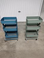 Metalen rolwagentjes/trolley, Enlèvement, Comme neuf