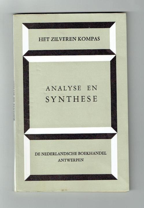 Boek-Analyse en synthese, Livres, Livres d'étude & Cours, Utilisé, Autres niveaux, Enlèvement ou Envoi