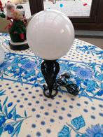 Antieke Art Deco smeedijzeren bureau- of tafellamp, Antiek en Kunst, Ophalen of Verzenden