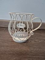 Wit metalen koffiepad- of capsulehouder, Huis en Inrichting, Ophalen