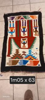 Tapijtjes, Maison & Meubles, Ameublement | Tapis & Moquettes, 100 à 150 cm, Bruin/zwart met tekeningen, Brun, Enlèvement