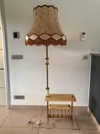 VINTAGE krantenhouder met staanlamp, Ophalen, Gebruikt