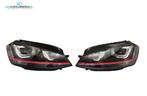 Volkswagen Golf 7 Bi-Xenon GTI Rood Koplampen Set 5G1941031A, Auto-onderdelen, Verlichting, Verzenden, Herkomst onderdeel bekend