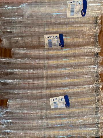 18 tubes DRAKGLAASJES in verpakkkng beschikbaar voor biedingen