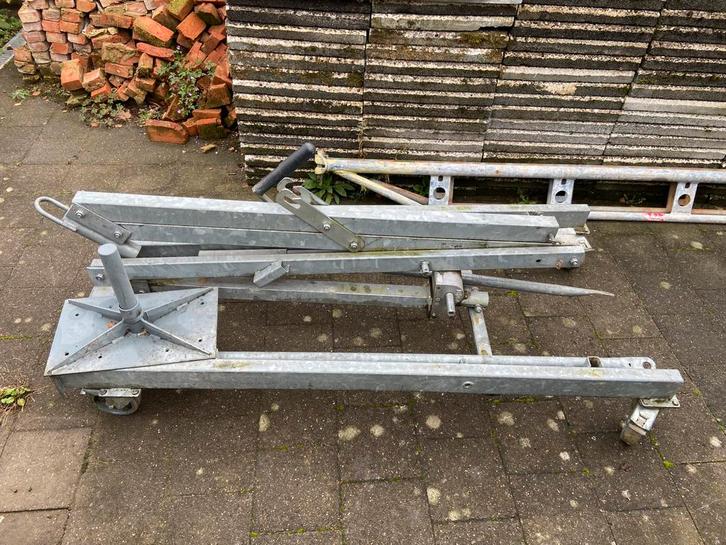 Muba krachtarmlift 600 kg poutrellift, Doe-het-zelf en Bouw, Lieren en Takels, Gebruikt, Handmatig, Ophalen