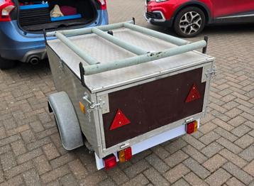 Bagage aanhangwagentje met deksel, Auto diversen, Aanhangers en Bagagewagens, Ophalen, Gebruikt